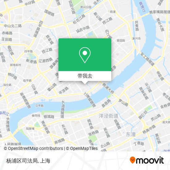 杨浦区司法局地图