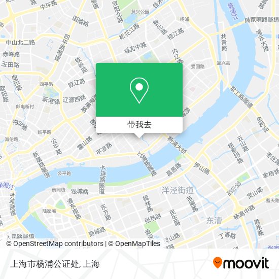 上海市杨浦公证处地图
