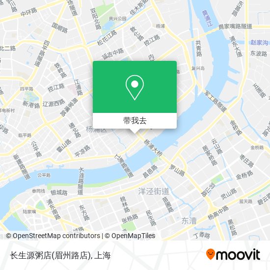 长生源粥店(眉州路店)地图