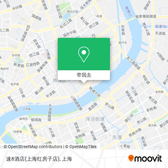 速8酒店(上海红房子店)地图