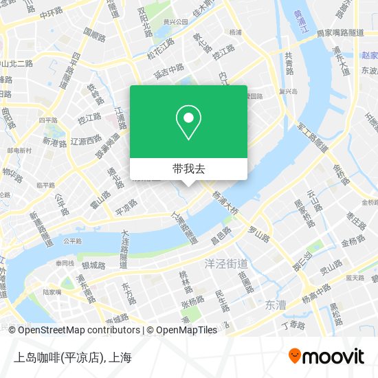 上岛咖啡(平凉店)地图