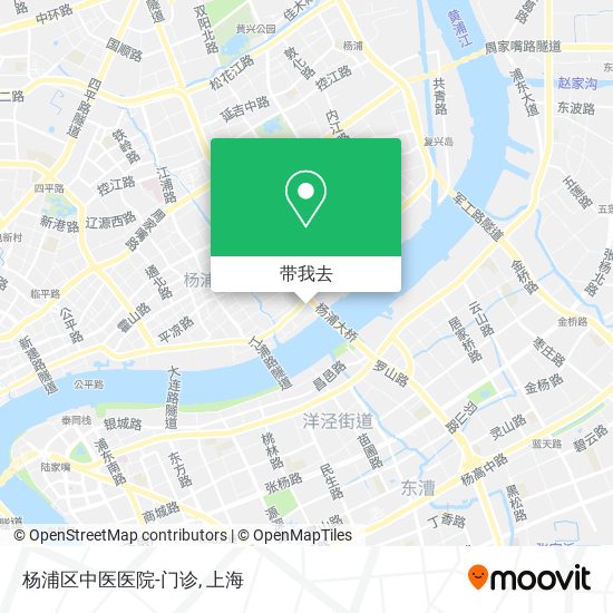 杨浦区中医医院-门诊地图