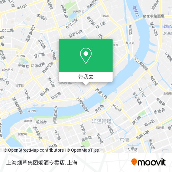 上海烟草集团烟酒专卖店地图