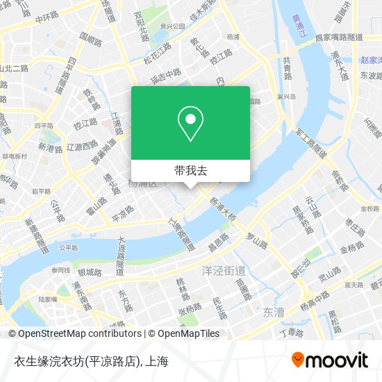 衣生缘浣衣坊(平凉路店)地图