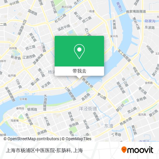 上海市杨浦区中医医院-肛肠科地图