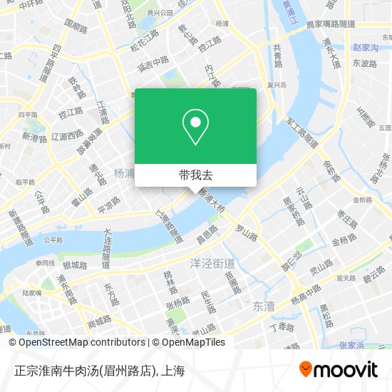 正宗淮南牛肉汤(眉州路店)地图