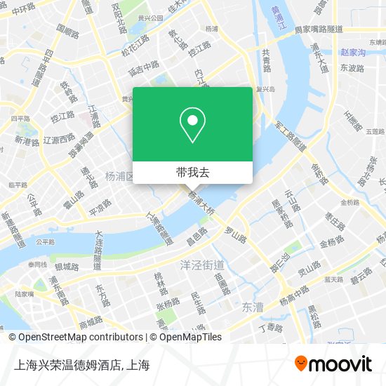 上海兴荣温德姆酒店地图