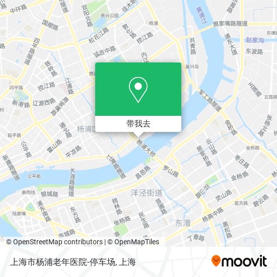 上海市杨浦老年医院-停车场地图