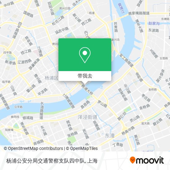杨浦公安分局交通警察支队四中队地图