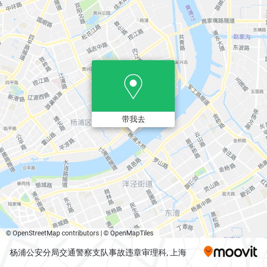 杨浦公安分局交通警察支队事故违章审理科地图