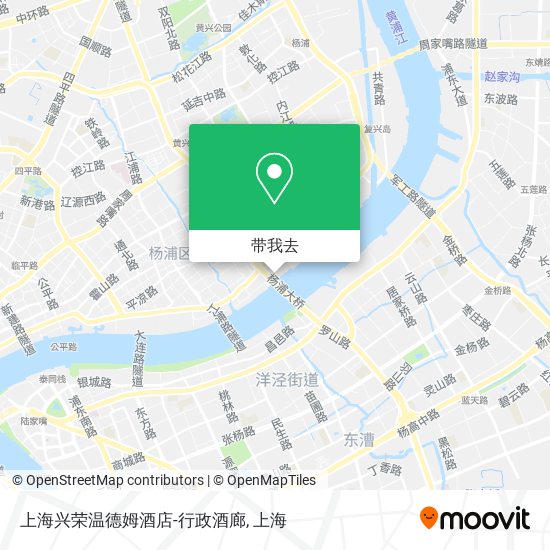 上海兴荣温德姆酒店-行政酒廊地图