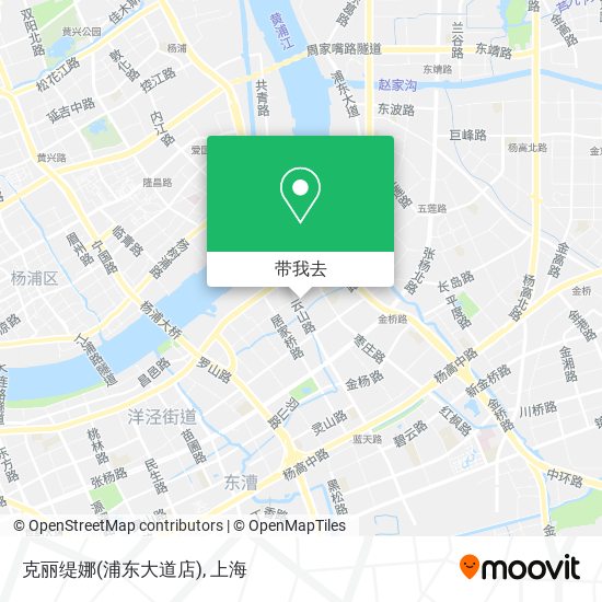 克丽缇娜(浦东大道店)地图