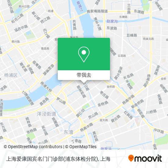 上海爱康国宾名门门诊部(浦东体检分院)地图