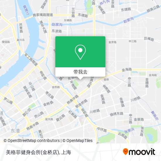 美格菲健身会所(金桥店)地图