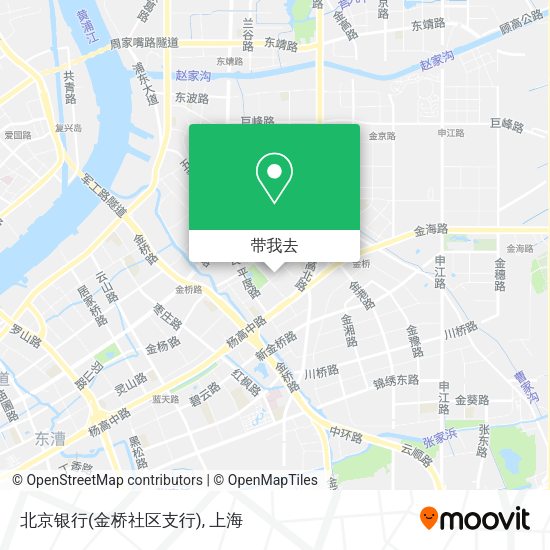 北京银行(金桥社区支行)地图