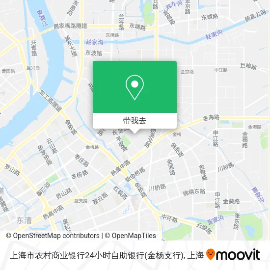 上海市农村商业银行24小时自助银行(金杨支行)地图