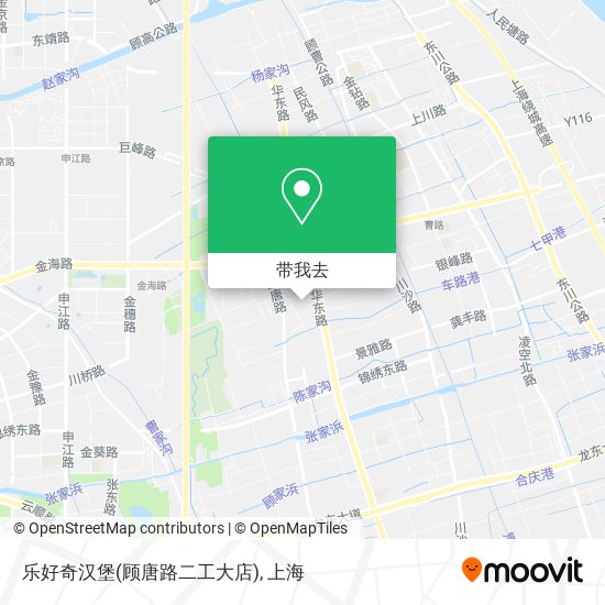 乐好奇汉堡(顾唐路二工大店)地图