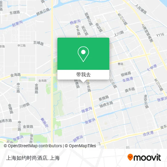 上海如约时尚酒店地图