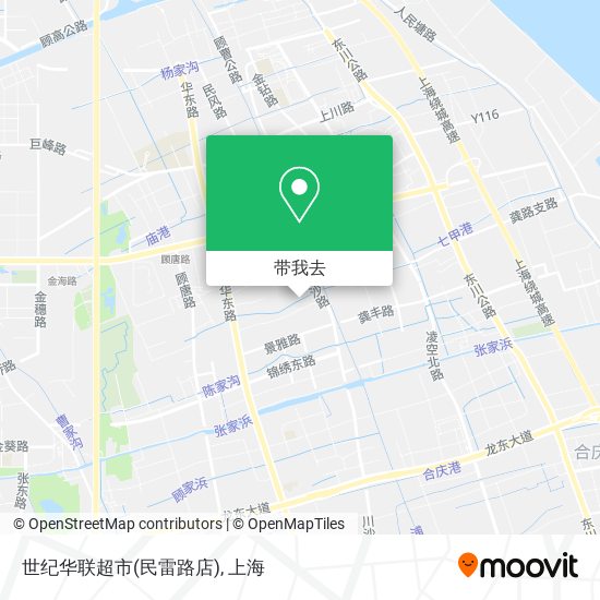 世纪华联超市(民雷路店)地图