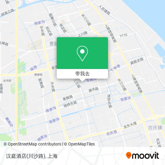 汉庭酒店(川沙路)地图