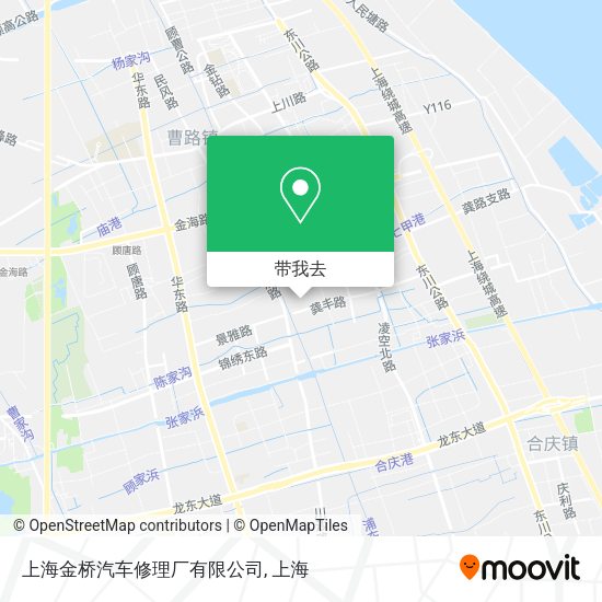 上海金桥汽车修理厂有限公司地图