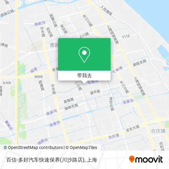 百信-多好汽车快速保养(川沙路店)地图