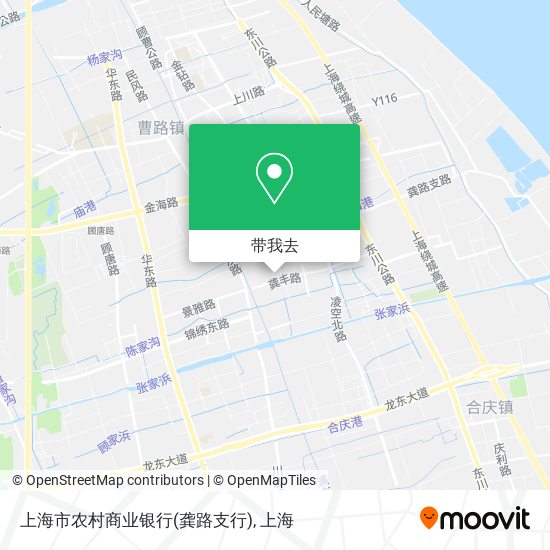 上海市农村商业银行(龚路支行)地图