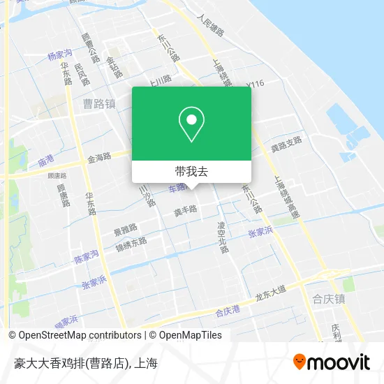 豪大大香鸡排(曹路店)地图
