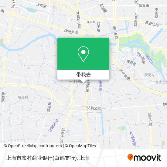 上海市农村商业银行(白鹤支行)地图