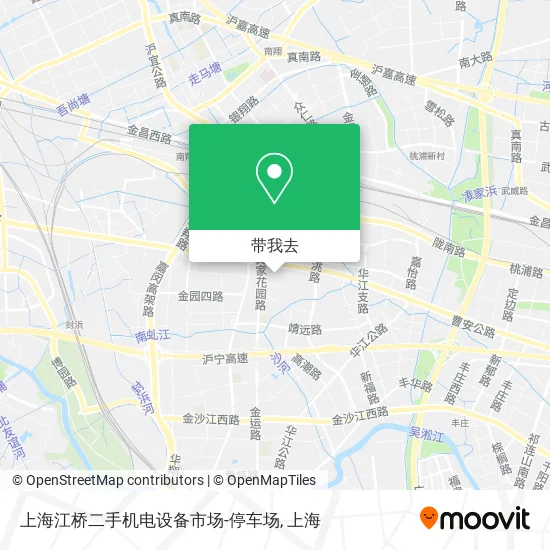 上海江桥二手机电设备市场-停车场地图