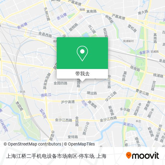 上海江桥二手机电设备市场南区-停车场地图