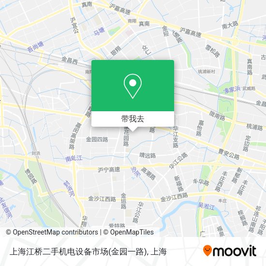 上海江桥二手机电设备市场(金园一路)地图