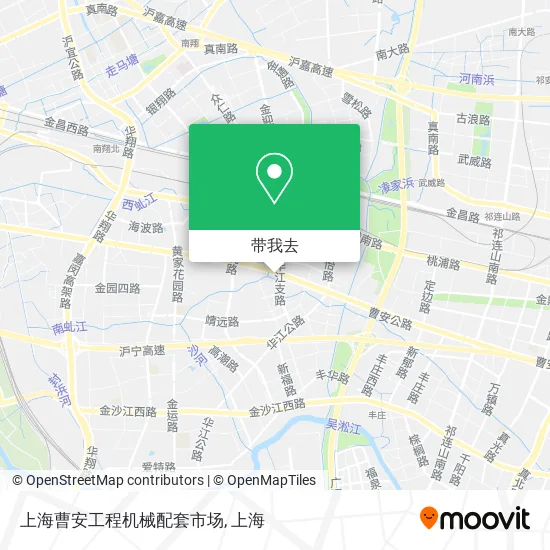 上海曹安工程机械配套市场地图