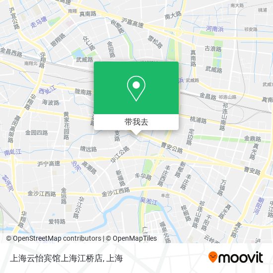 上海云怡宾馆上海江桥店地图
