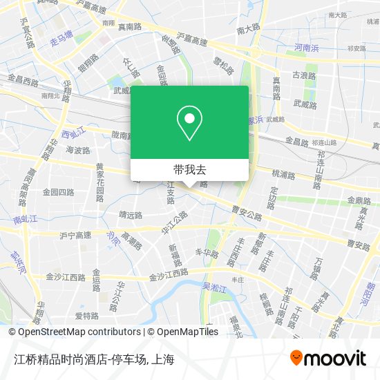 江桥精品时尚酒店-停车场地图