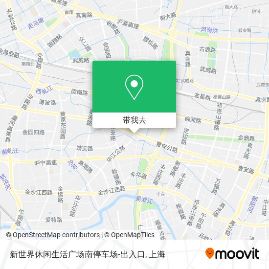 新世界休闲生活广场南停车场-出入口地图