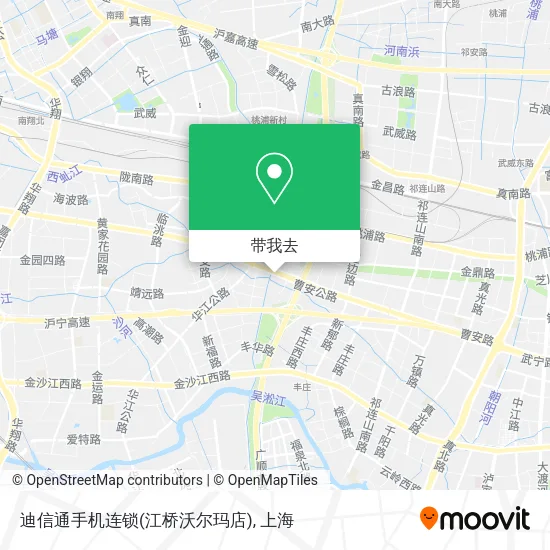 迪信通手机连锁(江桥沃尔玛店)地图