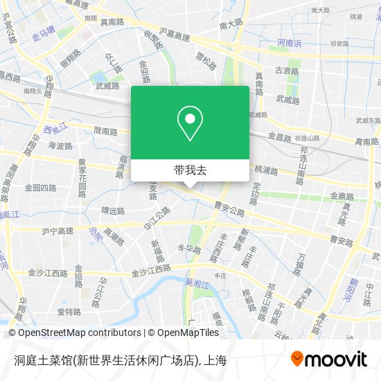 洞庭土菜馆(新世界生活休闲广场店)地图