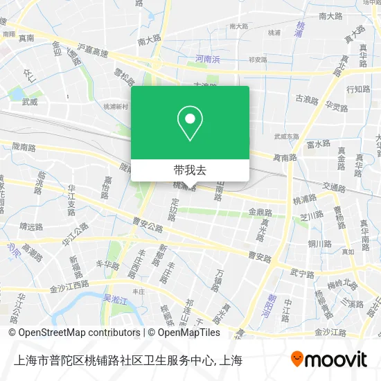 上海市普陀区桃铺路社区卫生服务中心地图