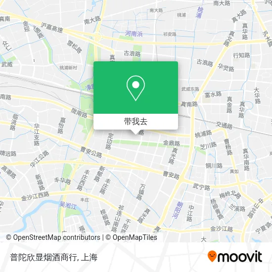 普陀欣显烟酒商行地图