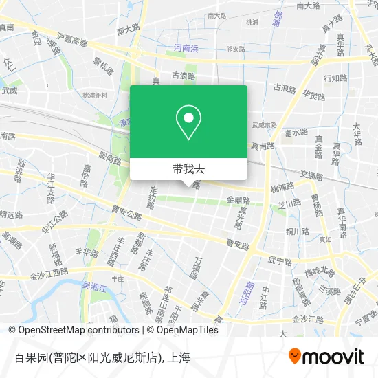 百果园(普陀区阳光威尼斯店)地图
