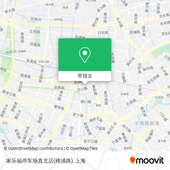 家乐福停车场真北店(桃浦路)地图