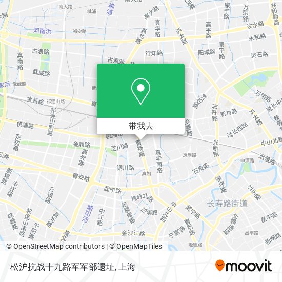 松沪抗战十九路军军部遗址地图