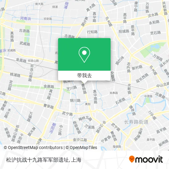 松沪抗战十九路军军部遗址地图