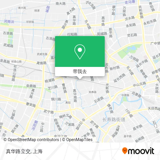 真华路立交地图