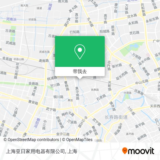 上海亚日家用电器有限公司地图