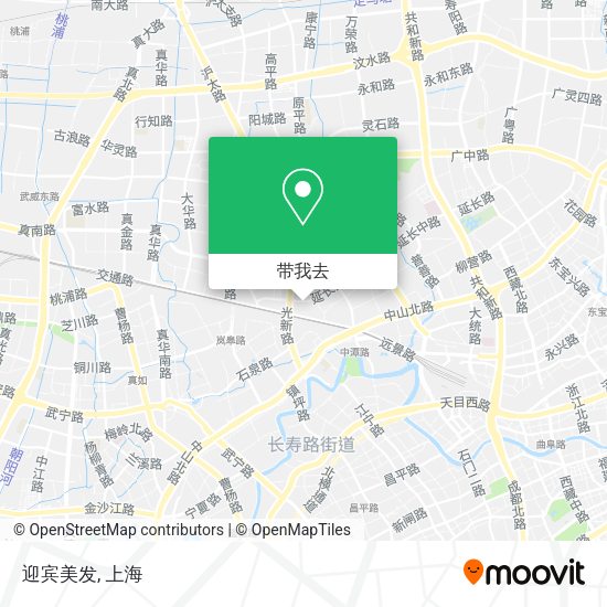 迎宾美发地图