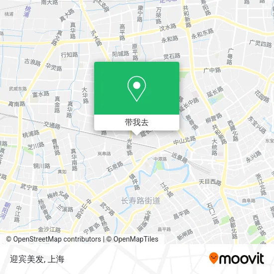 迎宾美发地图