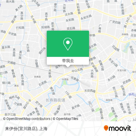 来伊份(宜川路店)地图