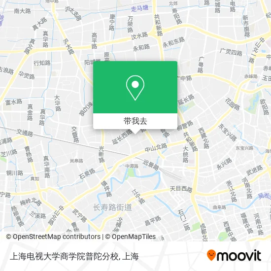 上海电视大学商学院普陀分校地图